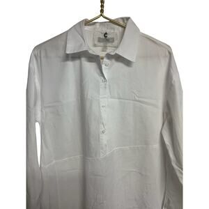 Cupio dress with collar and button up sleeve white size S/P